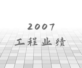 2007年工程业绩