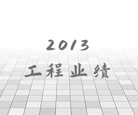 2013年工程业绩